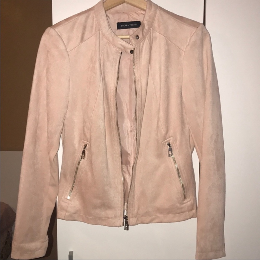 Ivanka Trump suede Motorcycle jacket